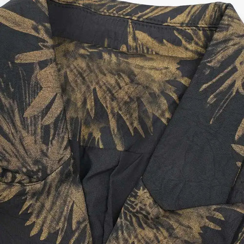 Load image into Gallery viewer, Women Black Pattern Printed Bandage Big Size Vintage Blouse New Lapel Long Sleeve Shirt Fashion Spring Autumn 2025 CPG2109
