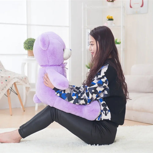 Load image into Gallery viewer, High Quality New 35cm Kawaii Purple Bear Plush Toys Stuffed Lovely Animals Teddy Bear Dolls for Classmate Kids Graduation Gifts
