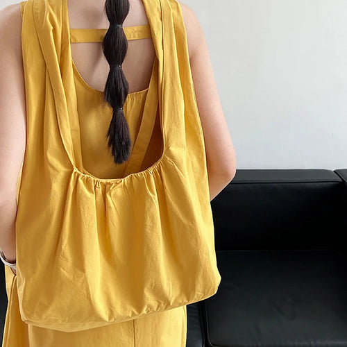 Load image into Gallery viewer, Women Blue With Bag Brief Elegant Long Vest Dress New Round Neck Sleeveless Fashion Tide Spring Autumn 2025 1DJ1112
