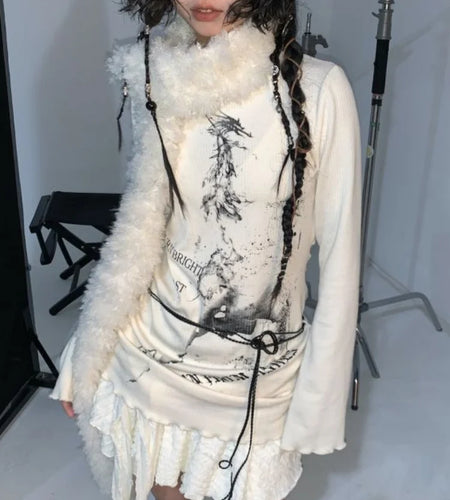 Y2k Tee Streetwear Harajuku Vintage Graphic T Shirts Women Japanese Cute Top Fairycore T-shirt Camisetas Aesthetic Grunge Tshirt