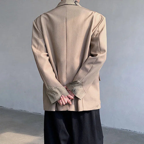 Load image into Gallery viewer, Men's Suit Coat Spring New Chinese Style Design Button Decoration Handsome Single Breasted Loose Male Clothing 9W1707
