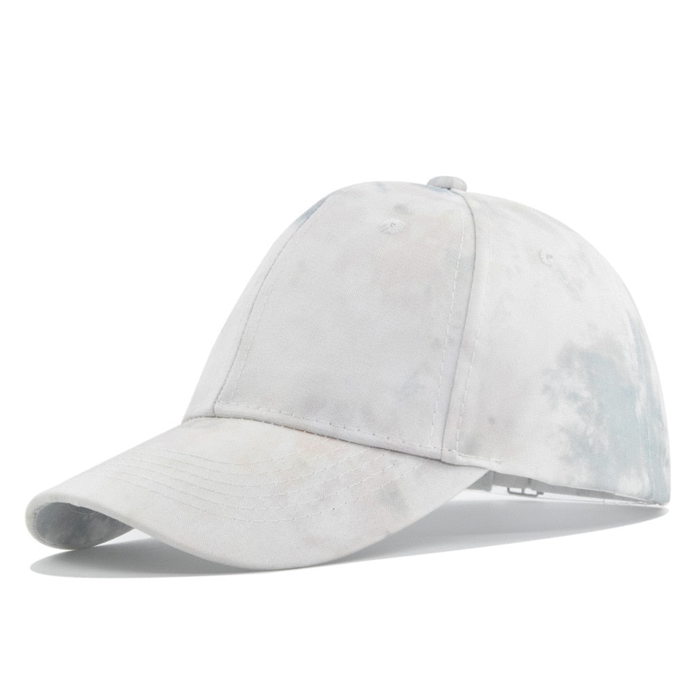 Baseball Cap New Spring Sunhat Tie-dyed Colorful Men Women Unisex-Teens Cotton Snapback Caps Vintage Hip Hop Summer Hat