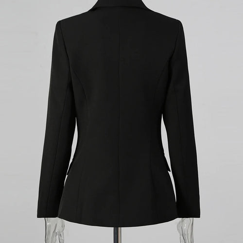 Load image into Gallery viewer, Hit Color Slimming Fashion Blazers for Women Lapel Long Sleeves Patchwork Single Breasted Blazer Female Clothes New
