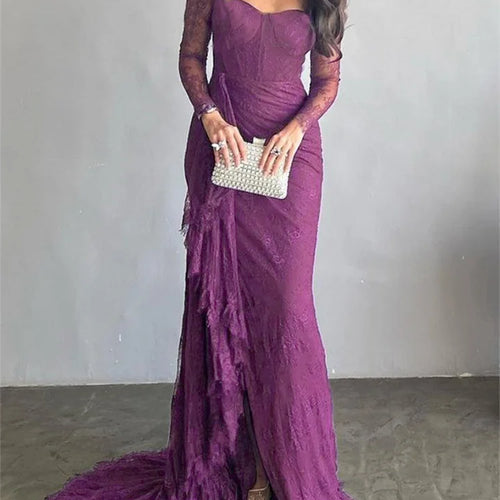 Load image into Gallery viewer, Long Dresses for Party Evening Formall Bodycon Summer Clothes Women 2024 Autumn Summer Lace Floor-Length Dress
