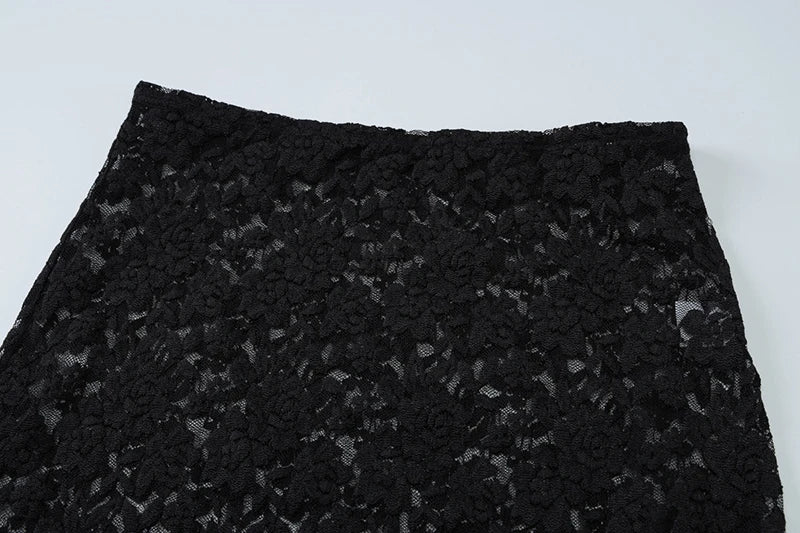 Hollow Out Lace Draped Sexy Maxi Dress For Women Gown Fashion One Shoulder Sleeveless Backless Bodycon Long Dress