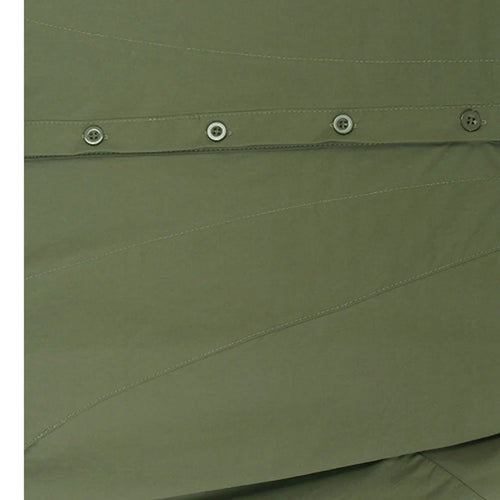 Load image into Gallery viewer, Women Green Big Size Elegant Knee-Length Shirt Dress New Stand Collar Long Sleeve Fashion Tide Spring Autumn 2025 1DJ0928
