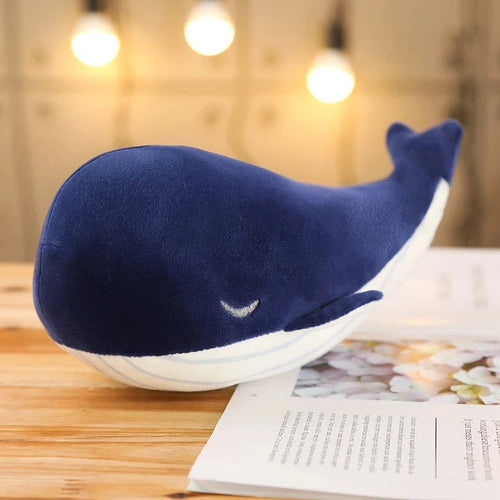 Load image into Gallery viewer, 25cm Blue Whale Stuffed Animal Giant Hugging Soft Pillow Toy Home Furnishings Sofa Car Cushion Children Birthday Gift
