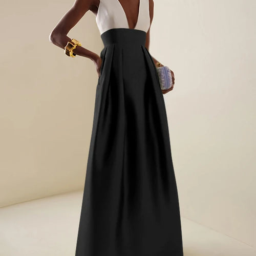 Load image into Gallery viewer, Women&#39;s Elegant Evening Cocktail Maxi Dresses 2025 High Waisted Deep V-Neck Sexy Dress for Woman Party Wedding Guest
