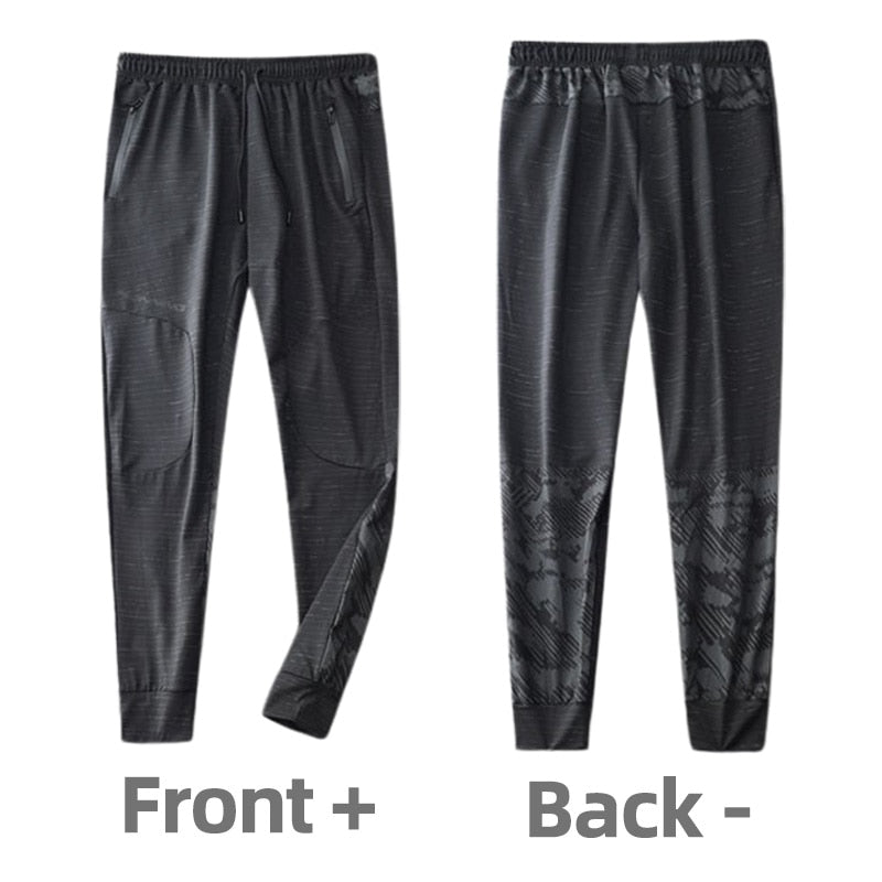 High Quality Camouflage Sweatpants Men Gym Fitness Sports Trousers Running Trackpants Elastic Dry Fit Zipper Pockets Long Pants