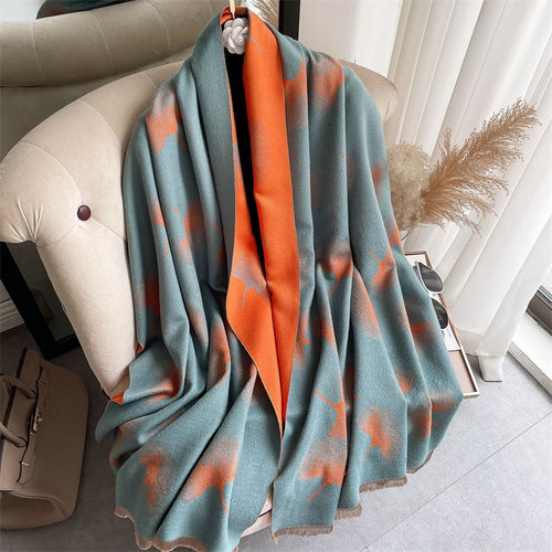 Load image into Gallery viewer, Warm Winter Scarf Cashmere Women Pashmina Design Print Shawls Wrap Female Thick Blanket Soft Bufanda Stoles Fashion
