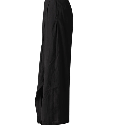 High Waist Yellow Irregular Ruffles Wide Leg Long Pants New Trousers Women Fashion Tide Spring Autumn 2025 CPG3259