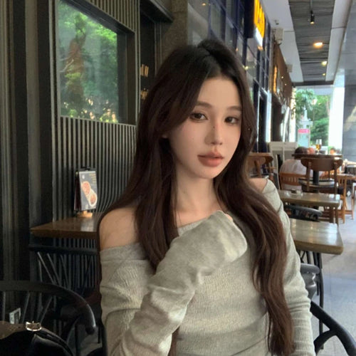 Load image into Gallery viewer, Sexy Hollow Out Grunge String Beads Shirts Femme Slim Y2k Aesthetic Solid Streetwear Cropped Tops Women Harajuku Grunge T-shirt
