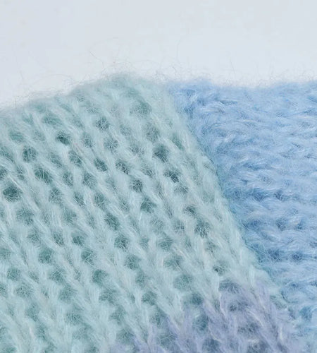 Fall Winter Women Cardigan Oversize Girls Sweet Knitted striped Hollow Out Sweater Coat C-267