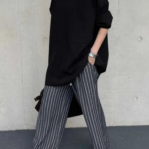 Load image into Gallery viewer, Women Gray Double Pocket Big Size Elegant Mini Dress New V--Neck Long Sleeve Fashion Tide Spring Autumn 2025 1DH7310
