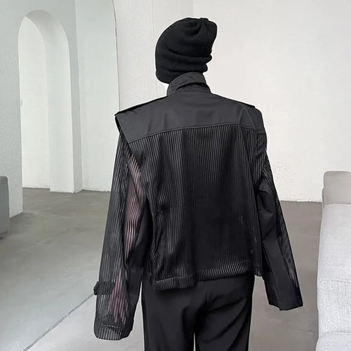 Load image into Gallery viewer, Deconstruction Mesh Splicing Jacket Male Thin Motorcycle Jackets Niche Design Punk Sun Protection 2025 Spring Tide 9C274
