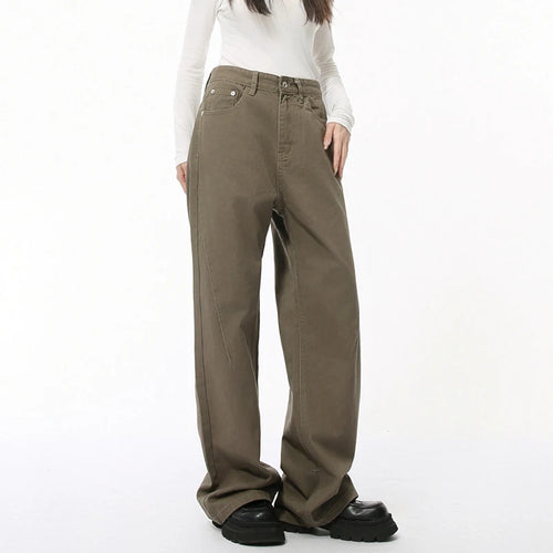 Load image into Gallery viewer, Men's fashion trend New denim pants Korean Minimalist Solid Color Cleanfit Straight Loose Jeans Trendy trousers 9C4539
