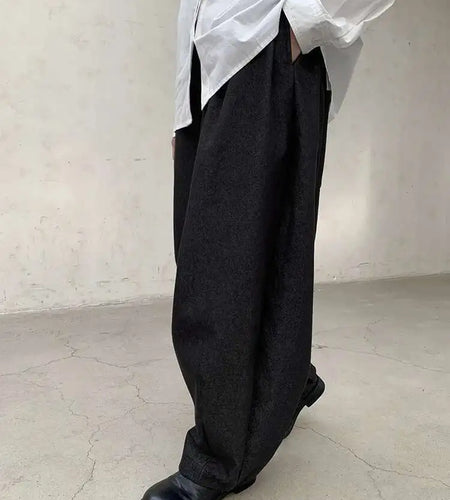 High Waist Blue Black Brief Long Casual Wide Leg Denim Pants New Trousers Women Fashion Tide Spring Autumn 2025 1DH8389