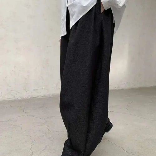 Load image into Gallery viewer, High Waist Blue Black Brief Long Casual Wide Leg Denim Pants New Trousers Women Fashion Tide Spring Autumn 2025 1DH8389
