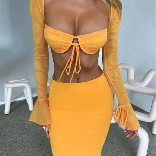 Load image into Gallery viewer, Thickened Fabric Sexy Maxi Skirt Women 2023 Autumn Winter New Solid High Waist Skinny Club Party Long Skirt Elegant
