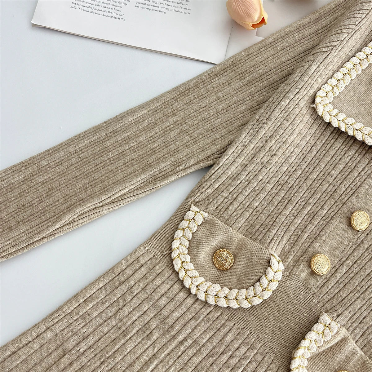 Korean Fashion Women's Autumn Winter Solid Single Breasted Elegant Slim Knitted Sweater Dress New Long Sleeved Temperament Dress