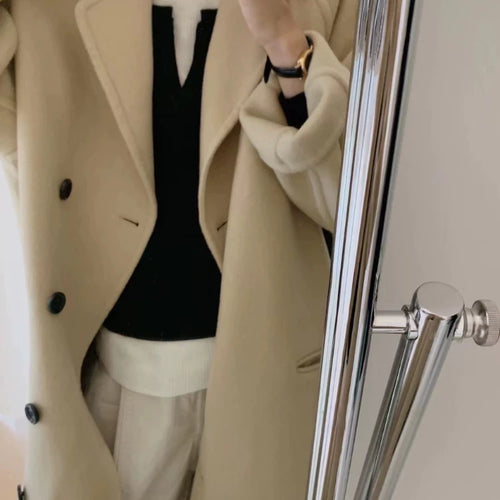 Load image into Gallery viewer, Y2k Aesthetics Fake Two Pieces Streetwear T-shirt Knitted Grunge Casual Loose Tshirt 2025 Autumn Harajuku Irregular Vintage Tops
