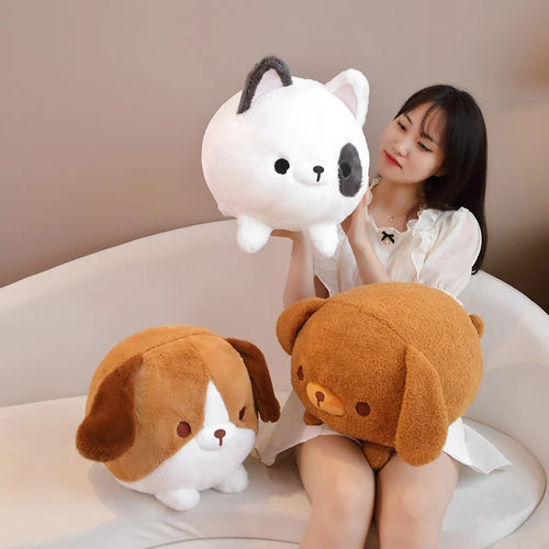 Load image into Gallery viewer, New Arrive Kawaii Anime Simulation Chubby Dog Plush Toys Stuffed Lifelike Dog Doll Kids Nice Gifts Home Car Decoration
