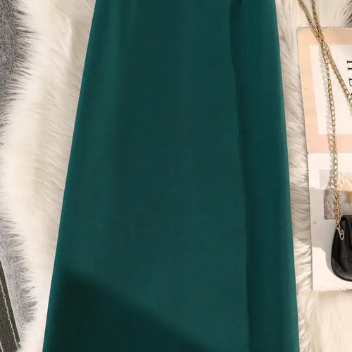 Load image into Gallery viewer, High Waist Zipper Back Split Suit Skirt For Women Spring Autumn 2023 New Solid Pencil Skirts Office Ladies Casual Straight Skirt
