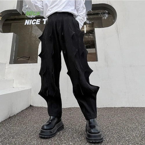 Load image into Gallery viewer, Pleated Male Niche Desgin Harem Pants Men&#39;s Soild Color Casual Chic Trousers Korean Fashion Spring Stylish 9A7863
