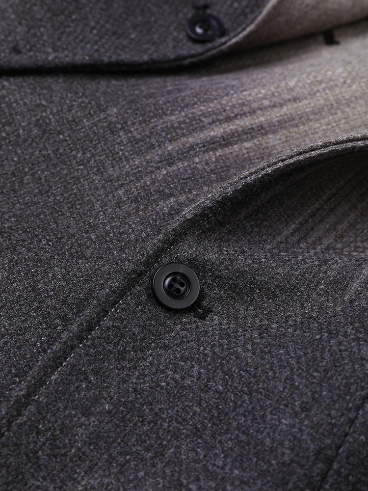 Loose Fit Irregular Button Elegant  Woolen Coat New Lapel Long Sleeve Women Jacket Fashion Tide Autumn Winter 2025 1DH3587