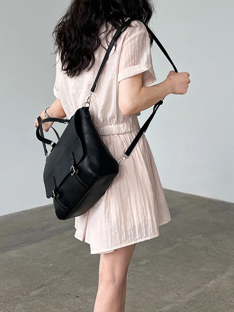 Beige Shirt Thin Half-body Skirt Two Pieces Suit New Lapel Short Sleeve Women Fashion Tide Spring Summer 2025 1DJ1239