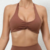 brown halter bra