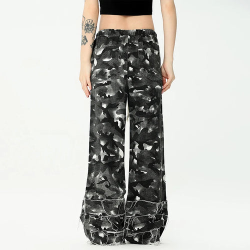 Load image into Gallery viewer, Men's Casual Pants Washed Stylish Micro Flared Elastic Waist Trendy Straight Leg New American Style Male Trousers 9W1960
