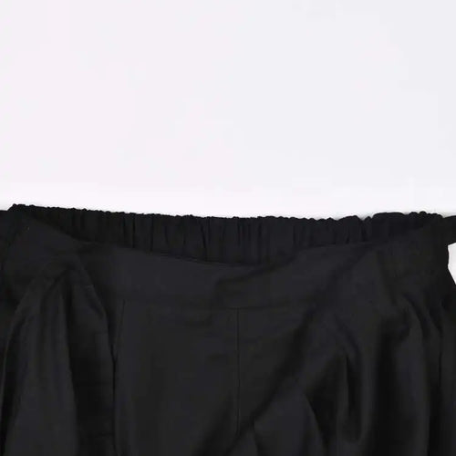 Load image into Gallery viewer, High Elastic Waist Black Irregular Long Wide Leg Pants New Loose Fit Trousers Women Fashion Spring Autumn 2025 1DF366401
