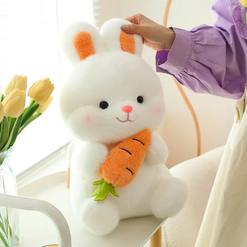 28/50cm Stuffed Carrot Rabbit Plush Toy Soft Toys Cushion Bunny Kid Pillow Birthday Gifts For Children Baby Accompany Sleep Toy