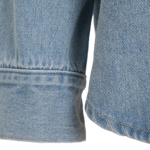 Load image into Gallery viewer, Loose Fit Blue Denim Rhinestones Big Size  Jacket New Lapel Long Sleeve Women Coat Fashion Tide Spring Autumn 2025  7AB878
