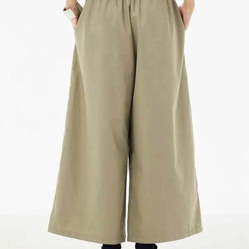 Load image into Gallery viewer, High Elastic Waist Khaki Irregular Button Wide Leg Pants New Trousers Women Fashion Tide Spring Autumn 2025 1DH5684
