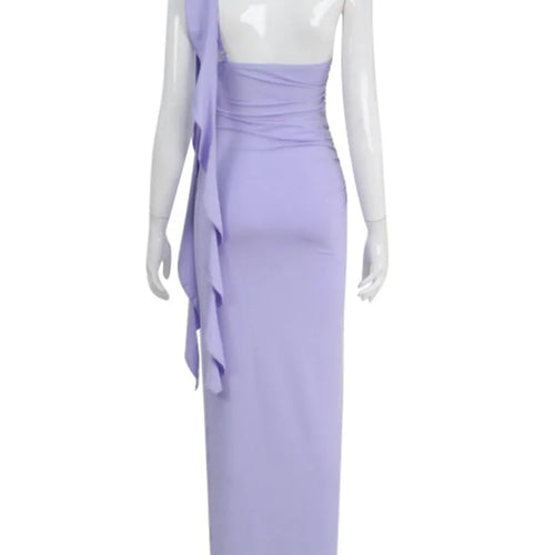 Load image into Gallery viewer, Elegant Sleeveless Tight Women's Long Dress New 2024 Summer One Shoulder Sexy Tight Back Holiday Party Evening Dress
