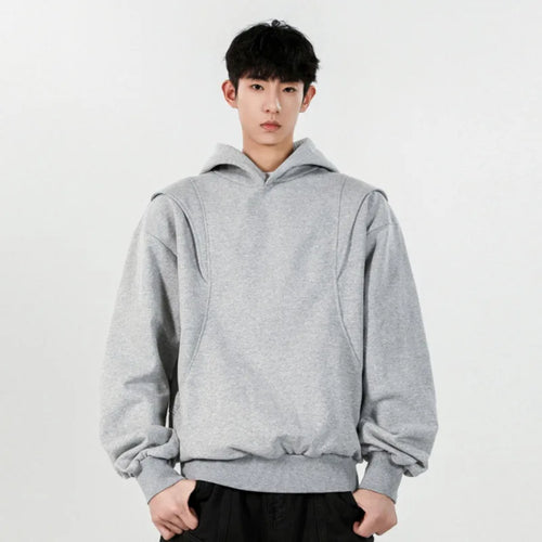 Load image into Gallery viewer, Men&#39;s Spring Sweatshirts New American Style Hooded Tops Solid Color Pullover Male Trendy Hoodies Simple Clothing 9W1246
