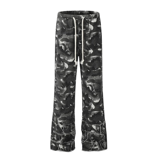 Load image into Gallery viewer, Men's Casual Pants Washed Stylish Micro Flared Elastic Waist Trendy Straight Leg New American Style Male Trousers 9W1960
