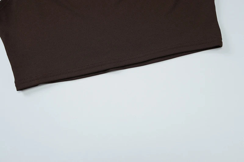 Sexy Skirt Two Peces Sets Women Elegant Off-shoulder Slim Fit Crop Top And Bodycon Skirt Two Peces Sets Ladies Outfits