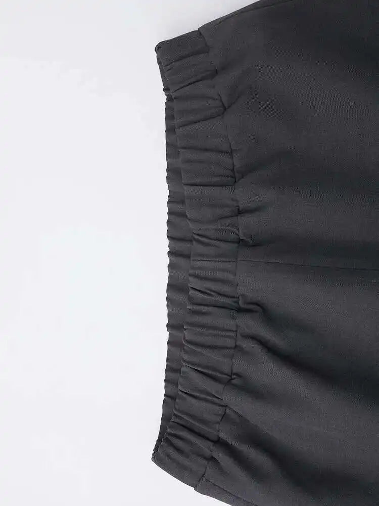 Gray Color-block Jacket Half-body Skirt Two Pieces Suit New Lapel Long Sleeve Women Fashion Spring Autumn 2025 CPG1298