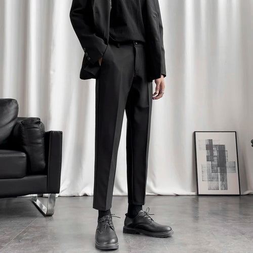 Load image into Gallery viewer, Business Casual New Men&#39;s Suit Pants Drape Pencil Bottom Straight Leg Male Trousers Korean Style Autumn Simple 2024 9C6809
