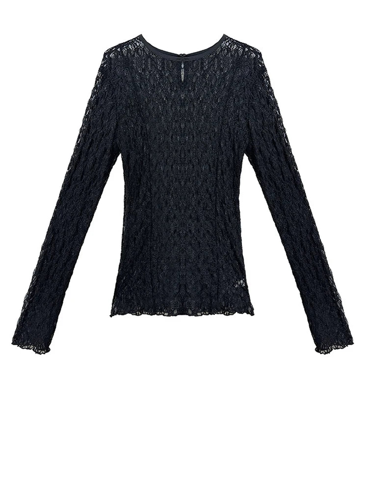 High Elastic Waist Black Irregular Pleated Elegant A-line Half-body Skirt Women Fashion New Spring Autumn 2025 1DJ0692