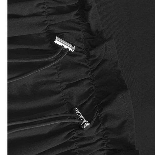 Load image into Gallery viewer, Women Gray Pleated Ruffles Big Size Elegant Midi Dress New Round Neck Short Sleeve Fashion Tide Spring Summer 2025 1DJ0927
