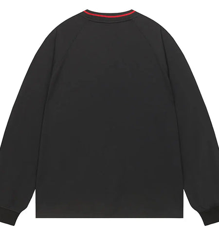 Vintage T-Shirt Y2K Graphic Printed Racing Sports Long Sleeve Tshirt Streetwear Hip Hop Harajuku Casual Baggy V-Neck Top Tee