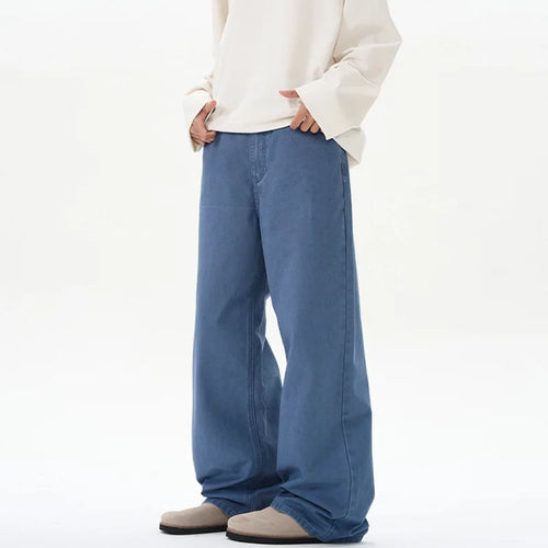 Load image into Gallery viewer, Fashion Men's Wear Simple Wide Leg Male Trousers Spring Summer Men Bottoms 2025 Loose Fit Washed American 9W1318
