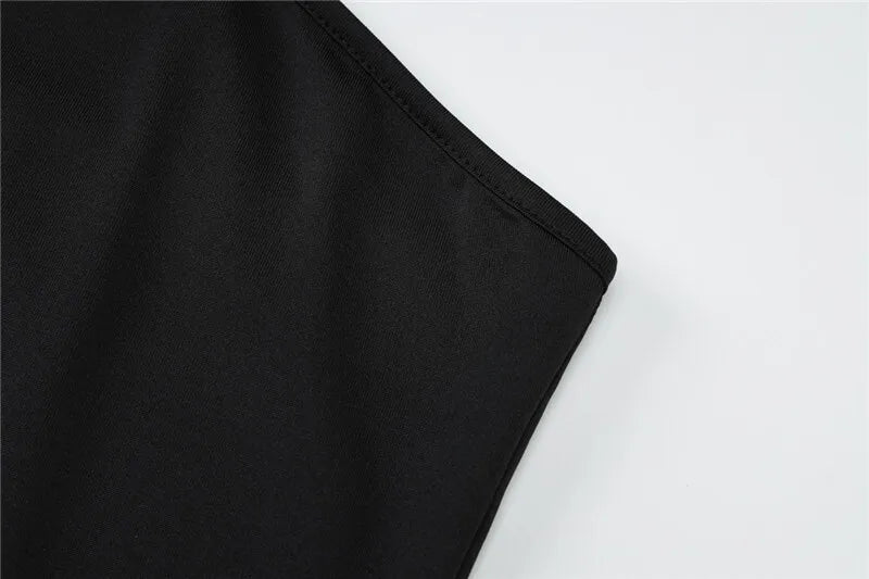 Halter Sleeveless Sexy Mini Dress For Women Fashion Patchwork Off-shoulder Backless Skinny Club Sexy Party Dress