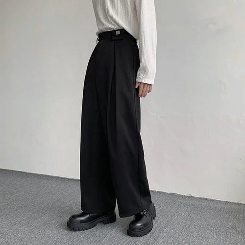 Load image into Gallery viewer, Fashion Casual Men&#39;s Straight Suit Trousers Male Loose Solid Color Wide Leg Pants Spring Menwear Trend 9A7641
