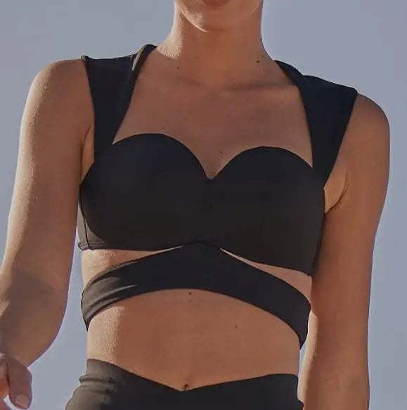 Pocket Women Underwear Sports Bras Fitness Yoga Running Jogging Gym Wear Stretch Padded Sling Sport Top Athletic Vest Yoga Bra