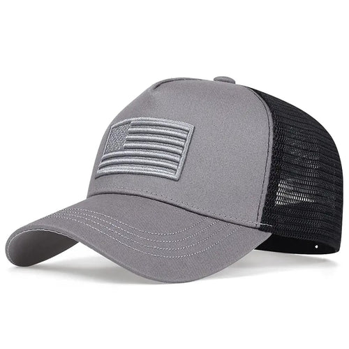 Load image into Gallery viewer, USA Flag Mesh Baseball Cap Summer Breathable Hat Men Women Tactical Hats Unisex Hip Hop Caps Outdoor Sport Trucker Hats
